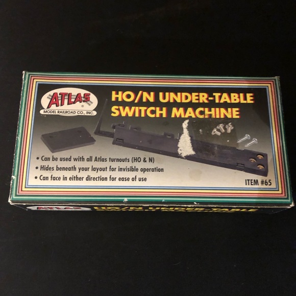 New in box Atlas item #65 Model train HO/N Under-Table Switch Machine - Picture 1 of 5